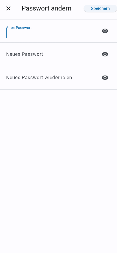 Passwort neu